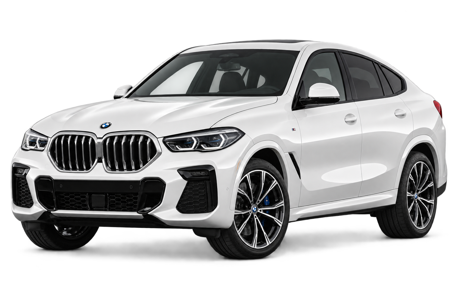 Белый BMW X6, иллюстрация к графику обслуживания